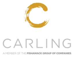Carling logo, horizontal version, on a transparent background