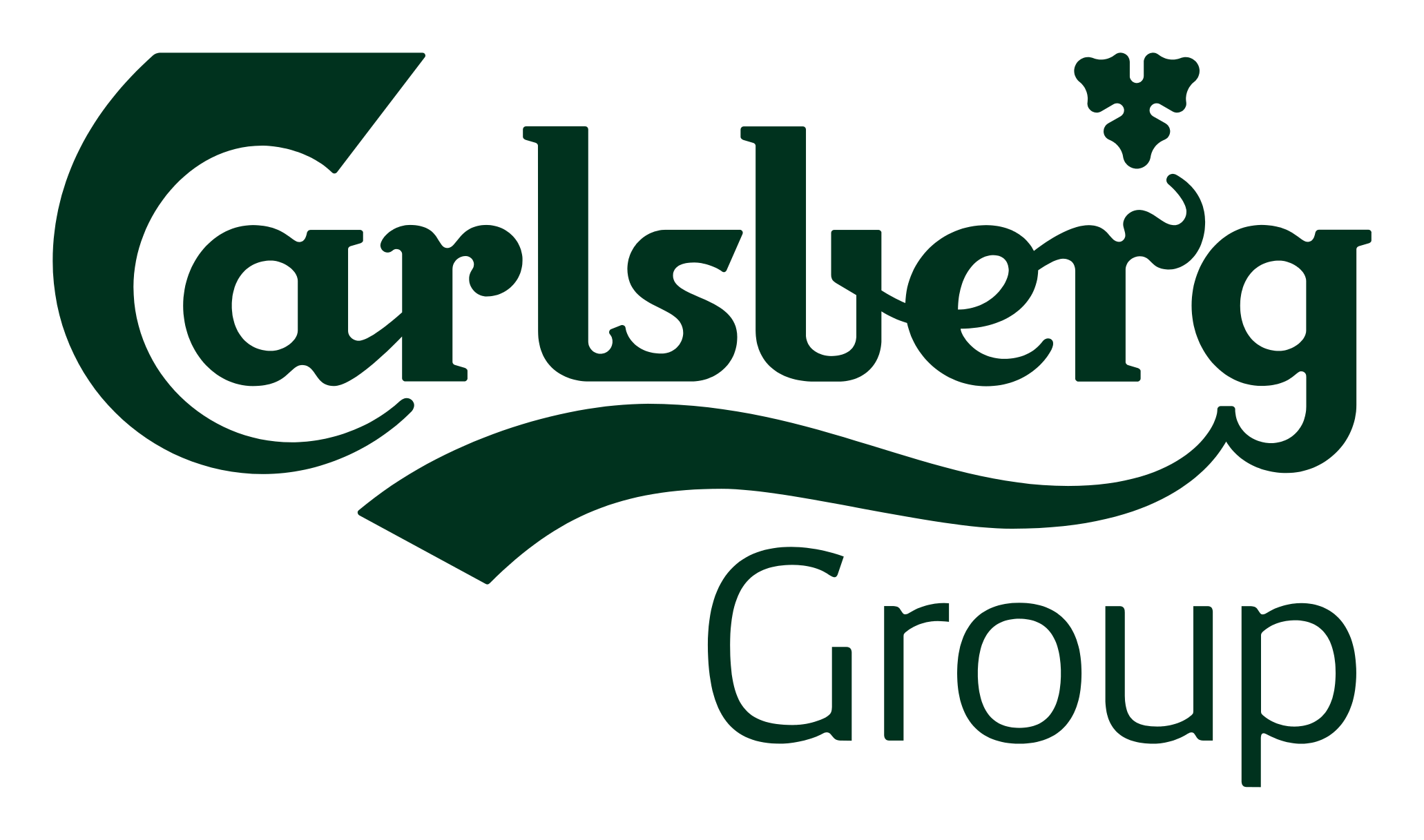 Carlsberg logo on a transparent background