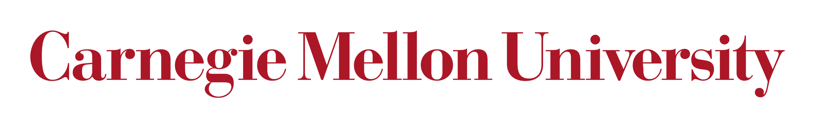 Carnegie Mellon University Logo auf transparentem Hintergrund