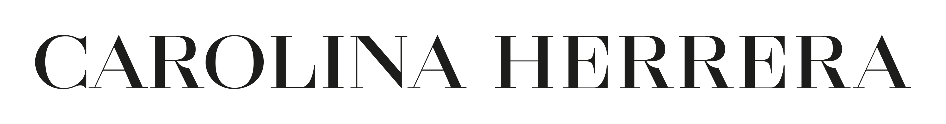 Carolina Herrera logo on a transparent background
