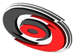 Carolina Hurricanes logo, horizontal version, on a transparent background