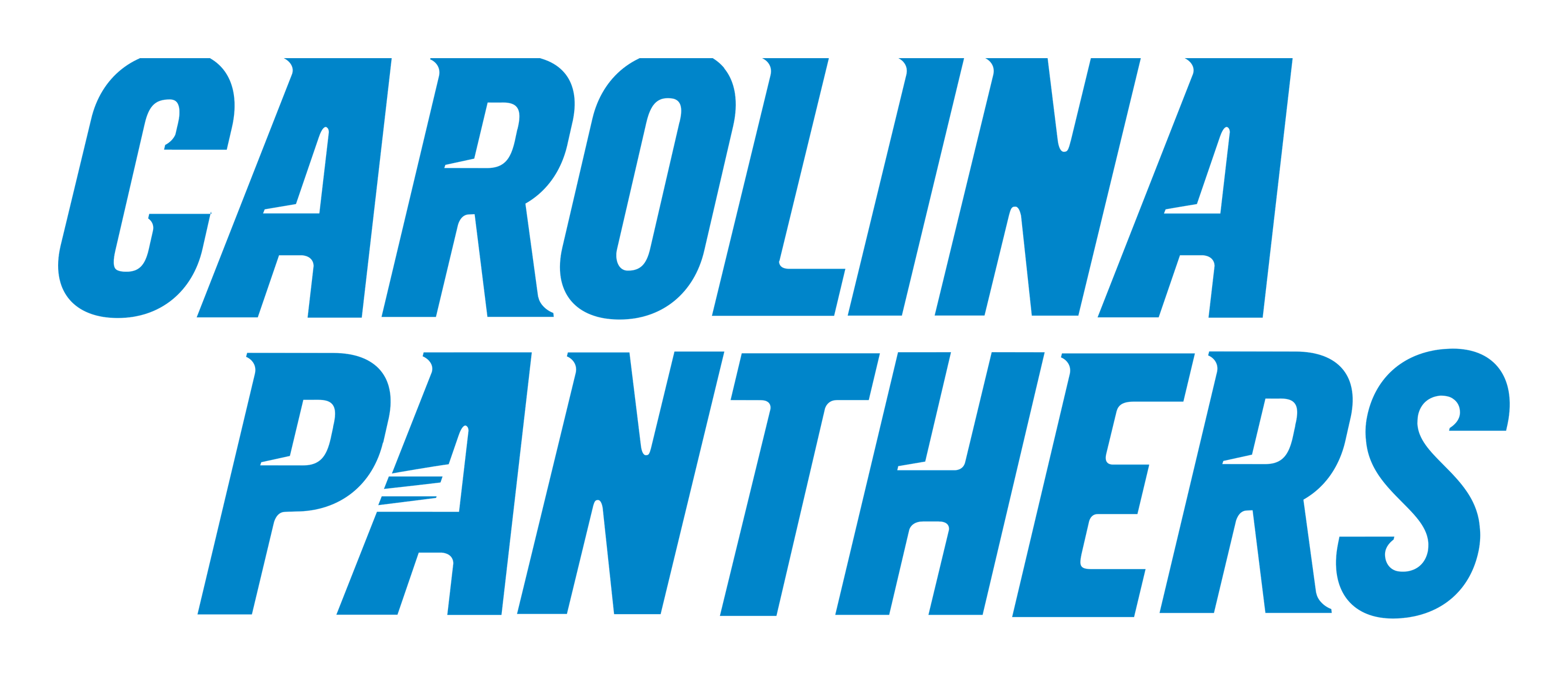 Carolina Panthers logo on a transparent background