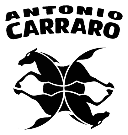 Carraro logo, black icon version, on a transparent background