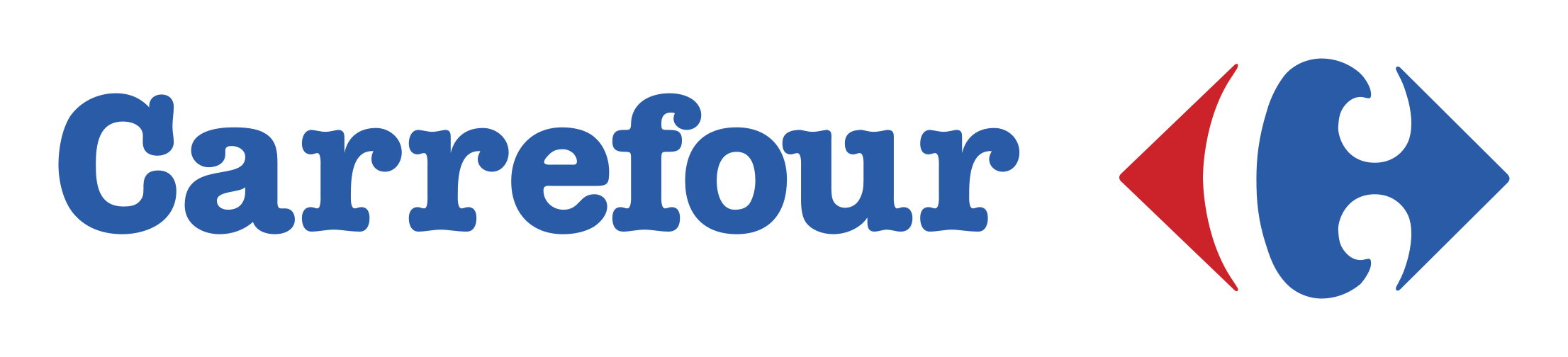 Carrefour logo on a transparent background