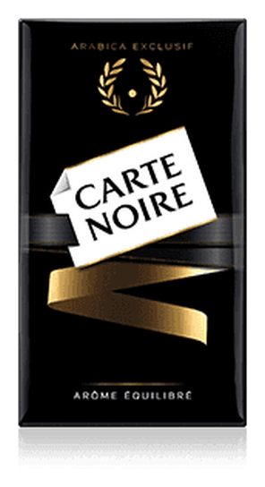 Carte Noire logo, black version, on a transparent background