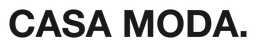 Casamoda logo, black wordmark version, on a transparent background