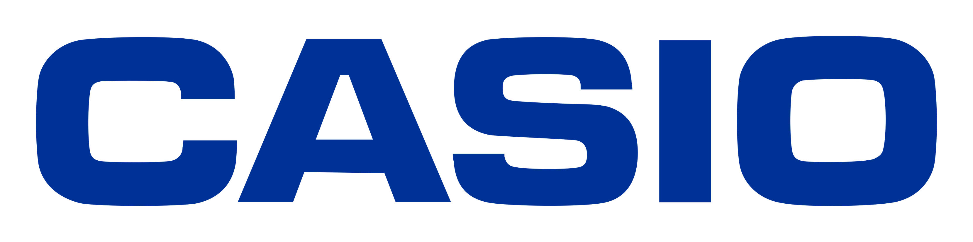 Casio logo on a transparent background