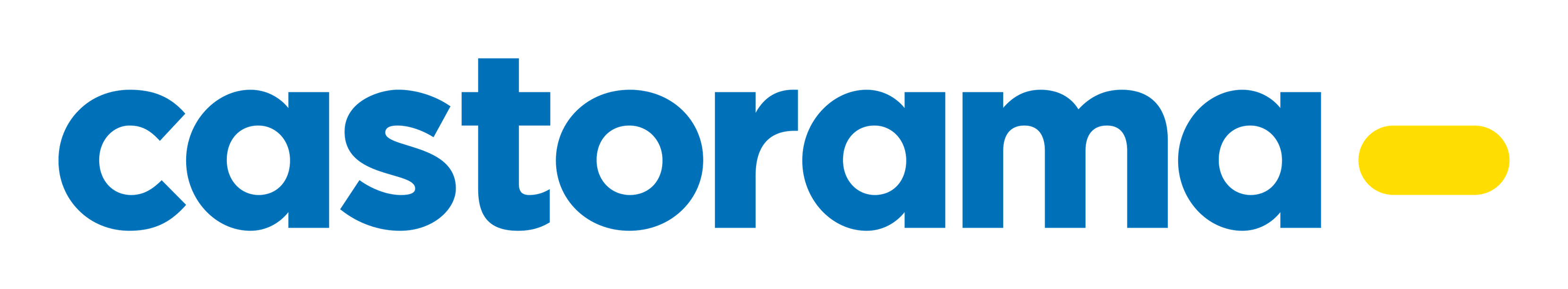 Logo de Castorama sobre fondo transparente