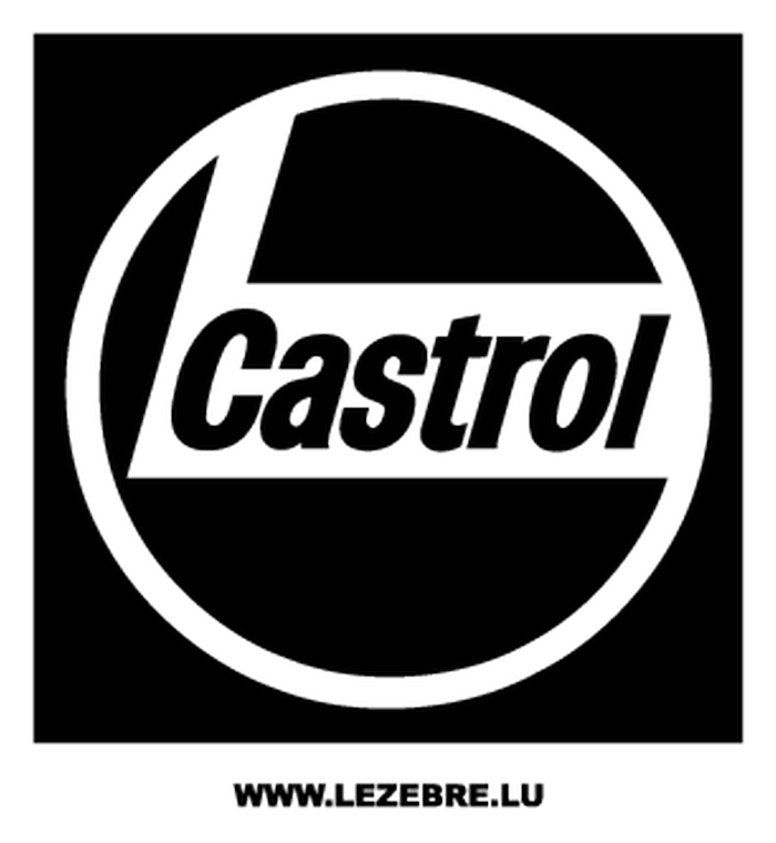 Castrol logo, black icon version, on a transparent background