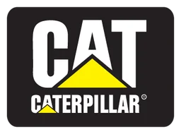 Caterpillar logo, monochrome version, on a transparent background