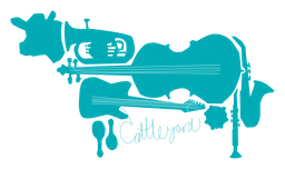 Cattleyard logo, horizontal version, on a transparent background
