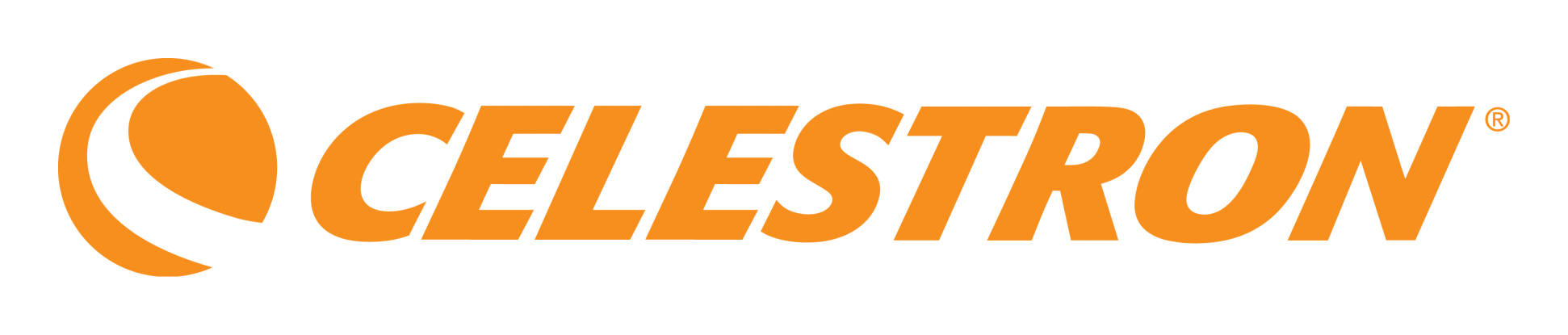 Celestron logo on a transparent background