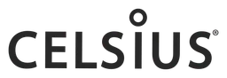 Celsius logo, black wordmark version, on a transparent background