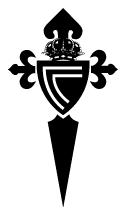 Celta de Vigo logo, black version, on a transparent background