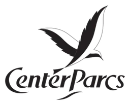 Center Parcs logo, black version, on a transparent background
