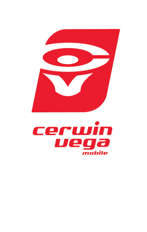 Cerwin Vega logo, horizontal version, on a transparent background