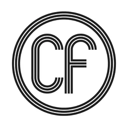 CF logo, white icon version, on a transparent background