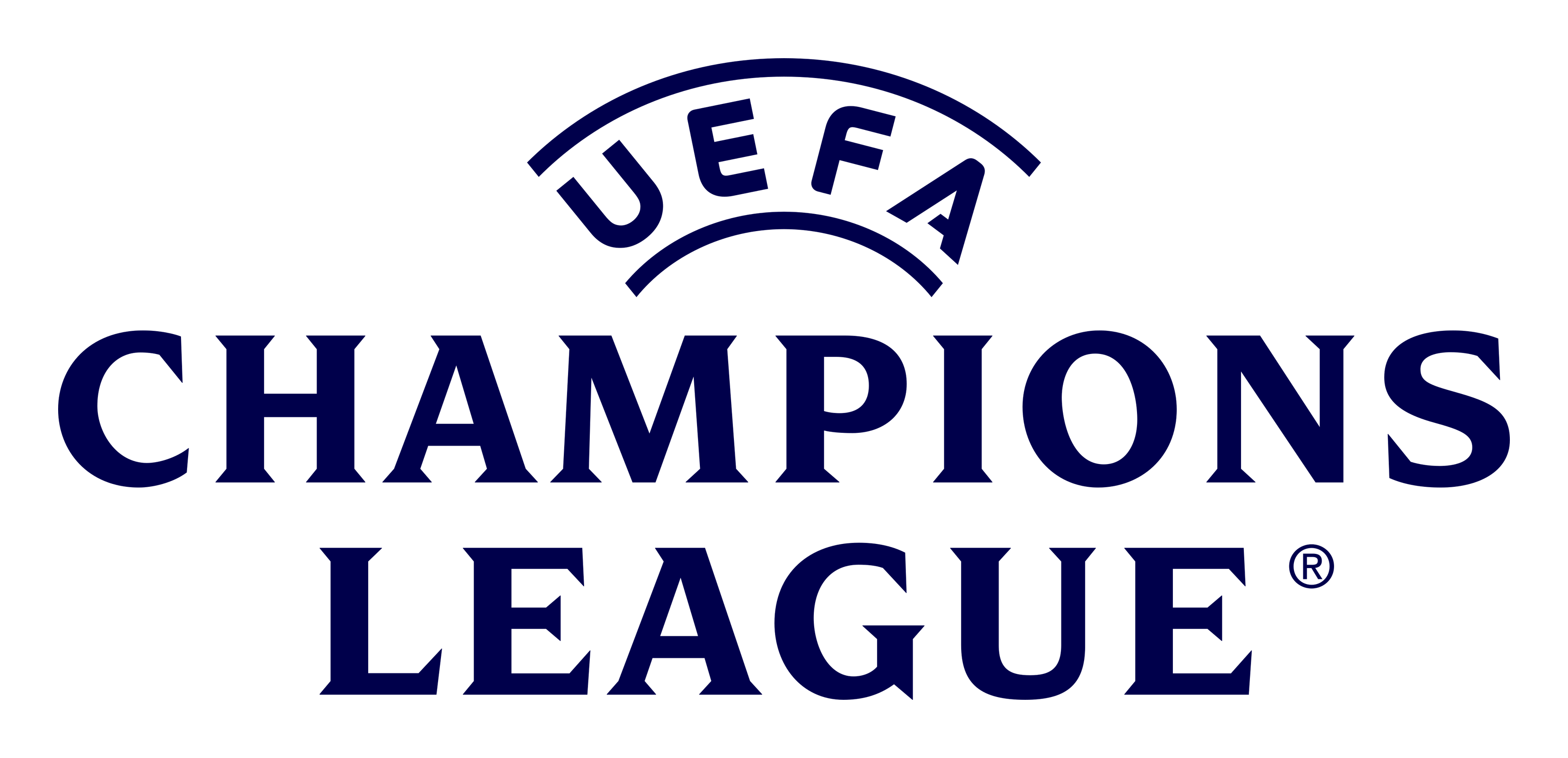 Champions League logo on a transparent background