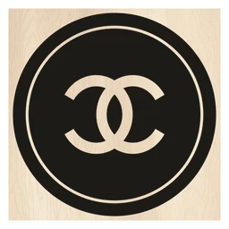 Chanel logo, icon version, on a transparent background
