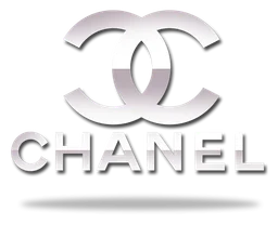 Chanel logo, monochrome version, on a transparent background