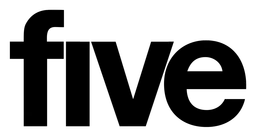 Logo Channel 5, version noir, sur fond transparent