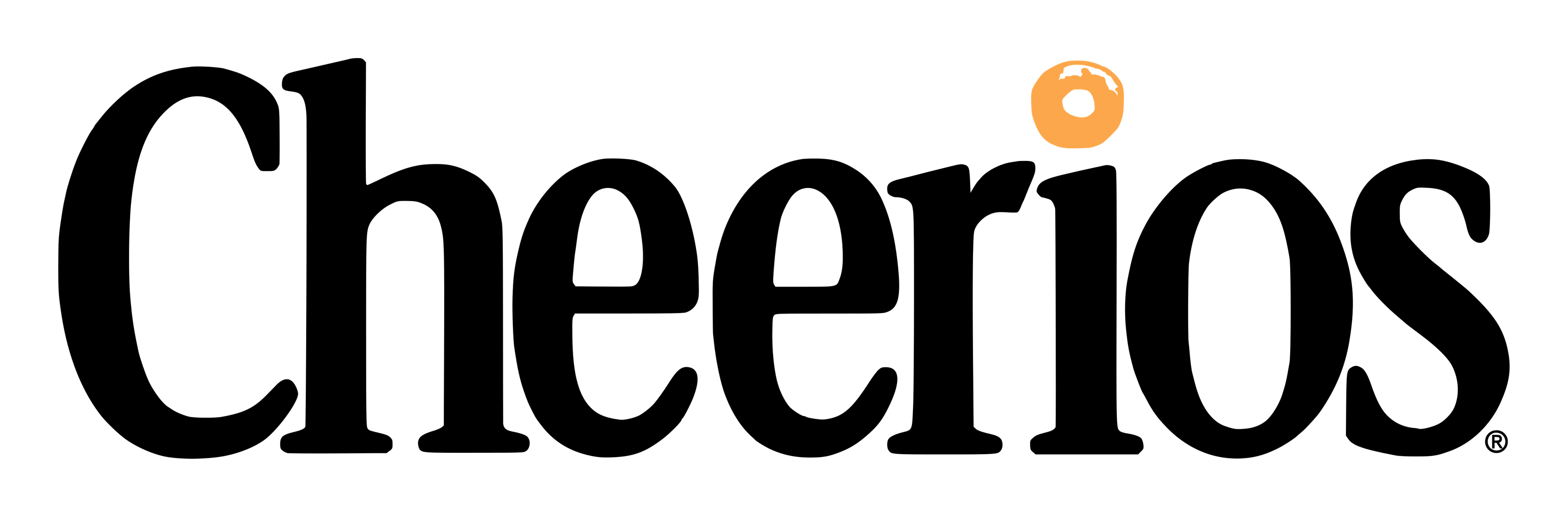 Cheerios logo on a transparent background