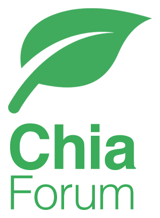 Chia Network logo, horizontal version, on a transparent background