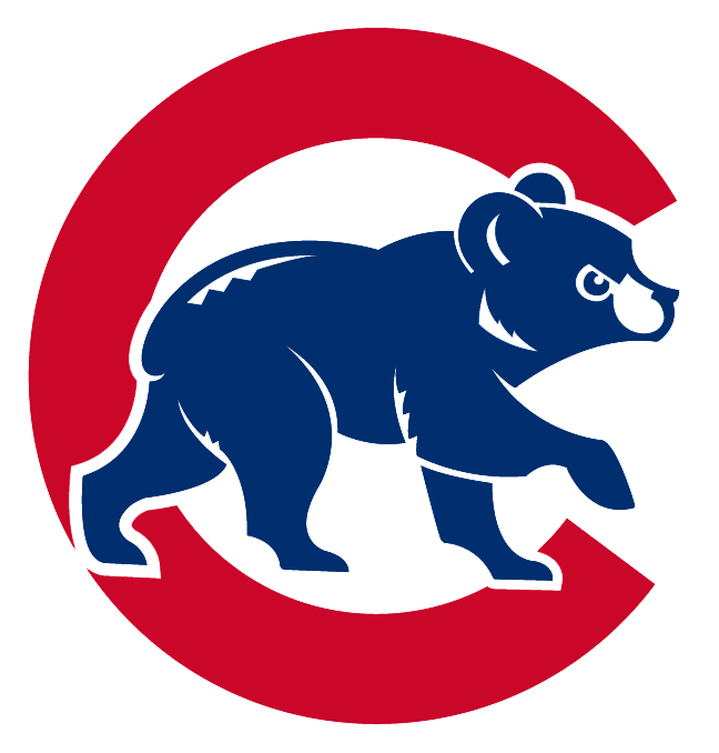Chicago Cubs Logo, Variante Icon, auf transparentem Hintergrund