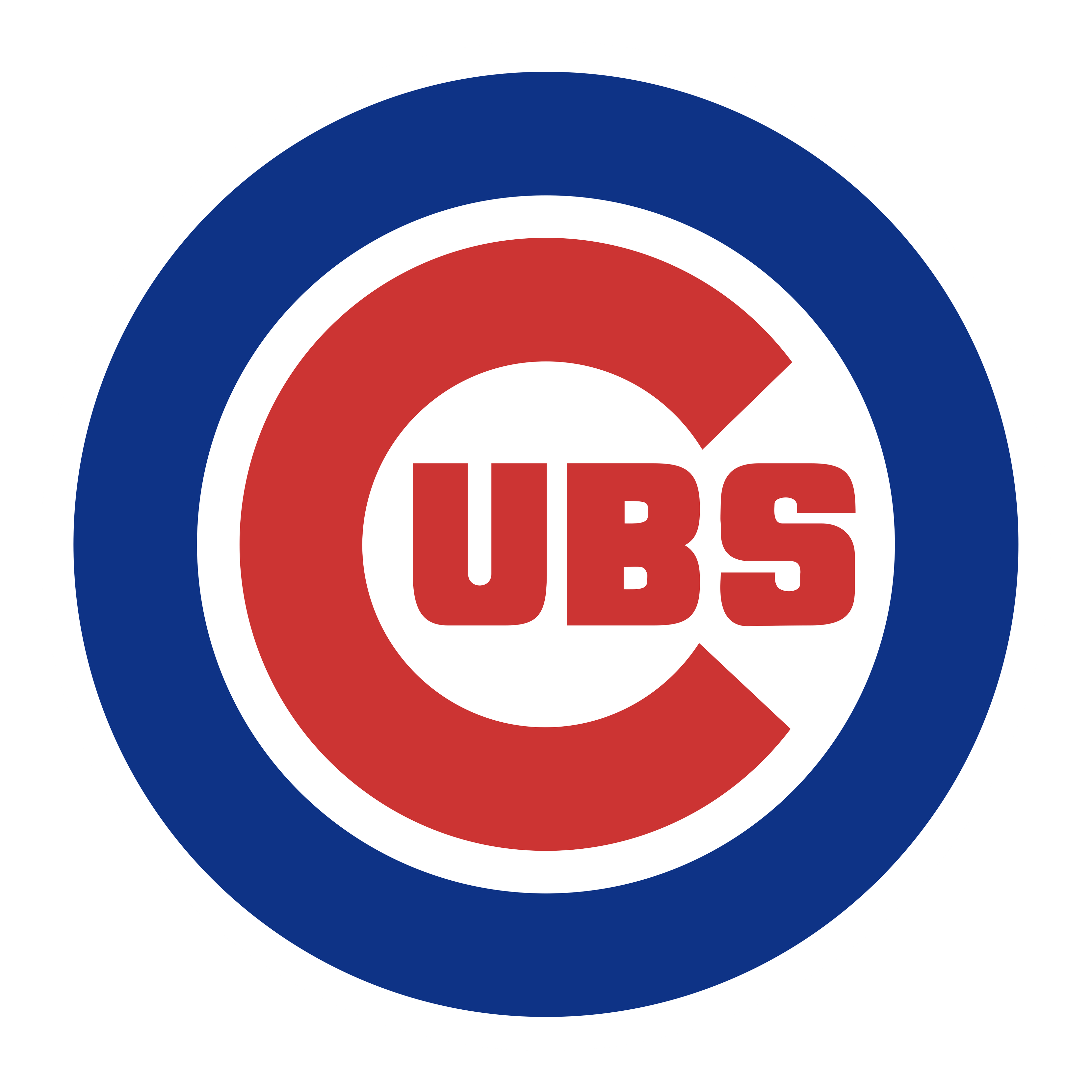 Chicago Cubs Logo auf transparentem Hintergrund
