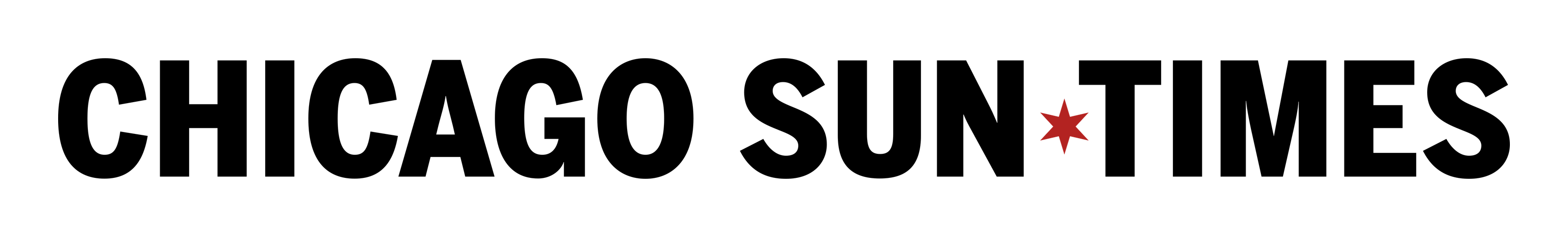 Chicago Sun Times logo on a transparent background