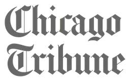 Chicago Tribune logo, monochrome version, on a transparent background