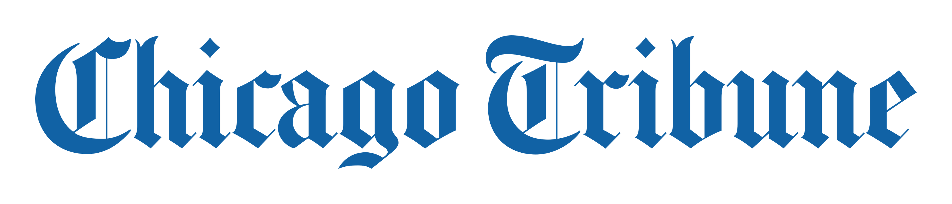 Chicago Tribune logo on a transparent background