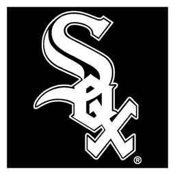Chicago White Sox logo, black icon version, on a transparent background