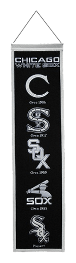 Chicago White Sox logo, black version, on a transparent background