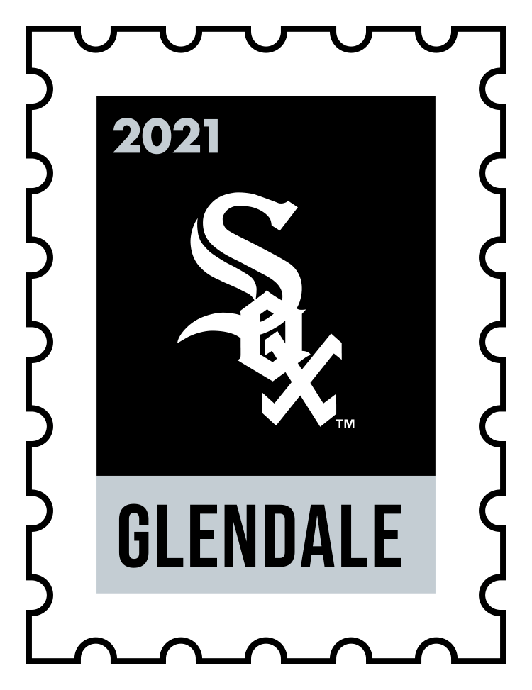 Chicago White Sox logo, monochrome version, on a transparent background