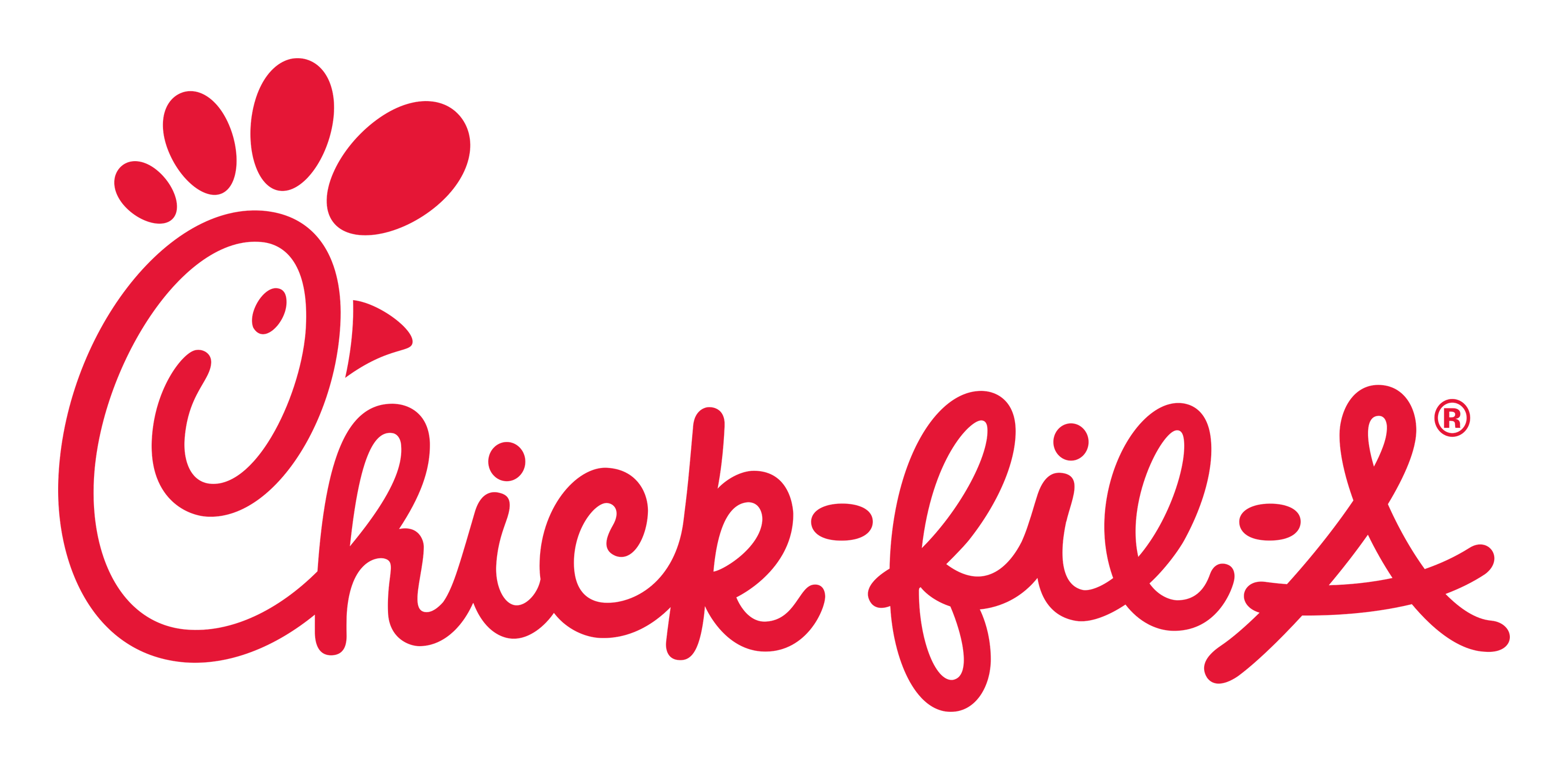 Chick Fil A のロゴ（背景透過）