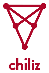 Chiliz logo, horizontal version, on a transparent background