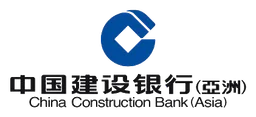 China Construction Bank logo, horizontal version, on a transparent background