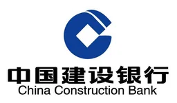 China Construction Bank logo, white version, on a transparent background