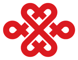 China Telecom Logo, Variante horizontal, auf transparentem Hintergrund