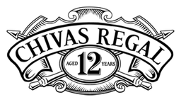 Chivas Regal logo, black version, on a transparent background