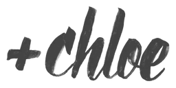 Chloe Logo, Variante schwarz, auf transparentem Hintergrund