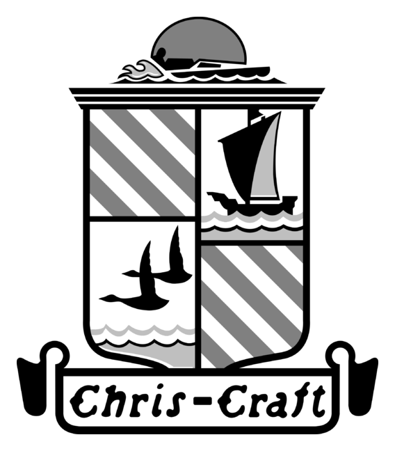 Chris Craft logo, monochrome icon version, on a transparent background