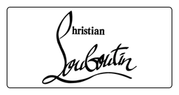 Christian Louboutin logo, black version, on a transparent background