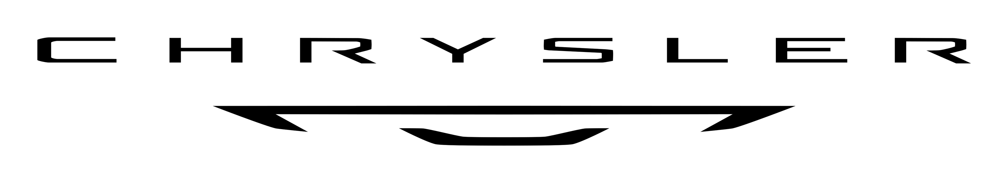 Chrysler logo on a transparent background