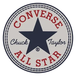 Chuck Taylor All Star logo, monochrome icon version, on a transparent background