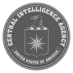 CIA logo, monochrome icon version, on a transparent background