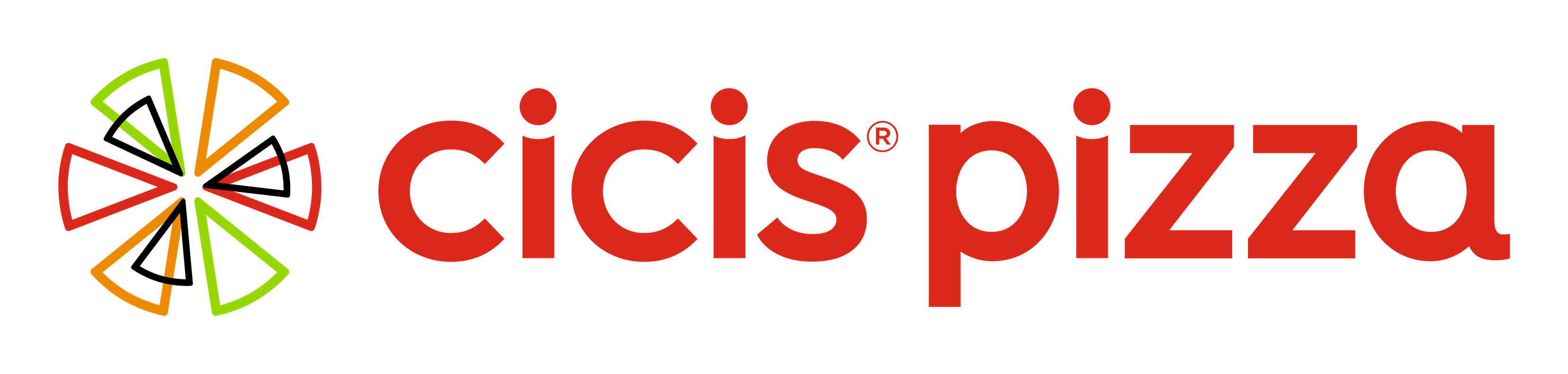 Cicis Pizza logo on a transparent background