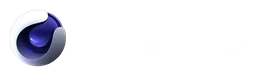 Cinema 4d logo, wordmark version, on a transparent background