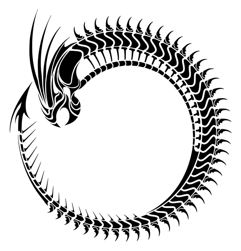 Circle logo, black icon version, on a transparent background